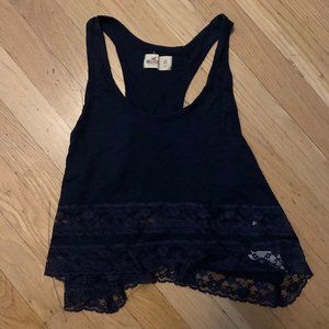 Black Tank top with lace
